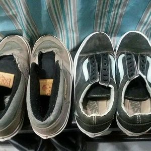 Vans off the wall boys 5.5 &lowcut girls size